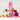 Pink Goody Bag filled with treats, popcorn, drinks, glasses