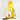 Yellow gift bag with bubbles, treats and sweets
