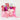 Pink Gift bag filled with various drinks and treats. Ideal for sharing.